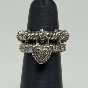 lot 40 image: Judith Ripka Sterling Silver Rings