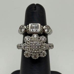 lot 41 image: Judith Ripka Sterling Silver Rings
