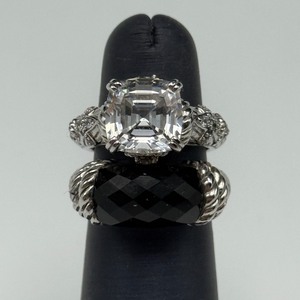 lot 42 image: Judith Ripka Sterling Silver Rings