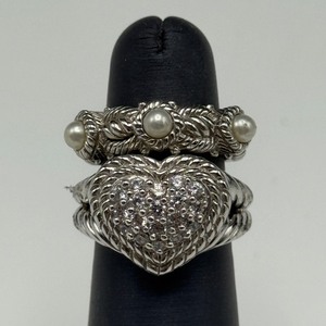 lot 43 image: Judith Ripka Sterling Silver Rings