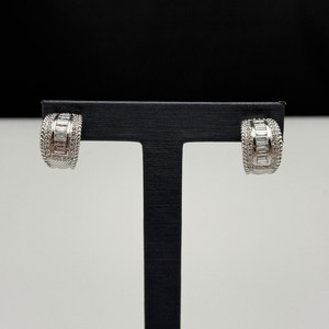 lot 49 image: Judith Ripka Sterling Earrings  Two Elegant Pairs