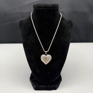 lot 62 image: Heidi Klum .925 Sterling Heart Necklace