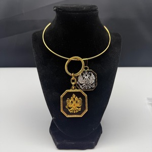 lot 113 image: Joan Rivers Gold-Tone Choker, Key Chain & Earrings Set