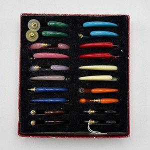 lot 169 image: Vintage Multicolor Earring Set