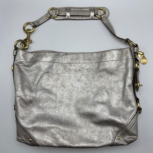 lot 221 image: Coach Metallic Hobo Shoulder Bag  Silver