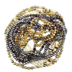 lot 81 image: Multi-Strand Pearl & Beaded Necklace Lot