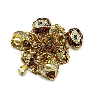 lot 96 image: Nolan Miller Gold-Tone Jewelry Collection with Enamel & Crystal Accents