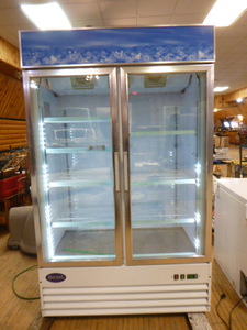 HiendL Double Glass Door Freezer