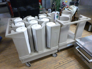 lot 41 image: 2 Dish Caddies and Plates