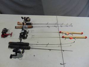 lot 21 image: Mixed Lot of Ice Fishing Poles