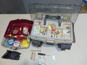 lot 25 image: Mixed Lot of Tackle Boxes and Tackle