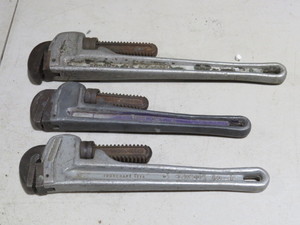 lot 22 image: 3 Piece Lot of Pipe Wrenches