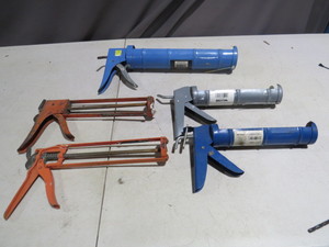 lot 31 image: 5 Piece Lot of Caulk Guns