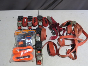 lot 37 image: Mixed Lot of New and Used Tie Down Ratchet Straps