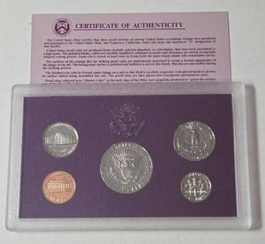 lot 2 image: 1991 US Mint Proof Set
