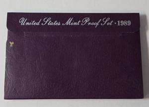 lot 10 image: 1989 US Mint Proof Set