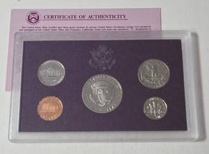 lot 11 image: 1991 US Mint Proof Set