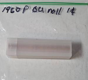 lot 41 image: Roll of 1960  Pennies  - Small Dates - Mint