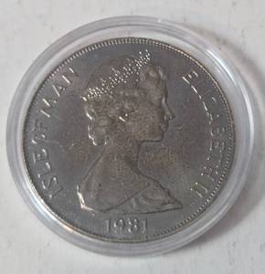 lot 62 image: 1981 Queen Elizabeth  Commemorative Coin  -  90% Silver
