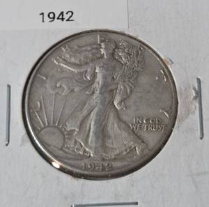 lot 67 image: 1942 Liberty  Half Dollar  - Silver