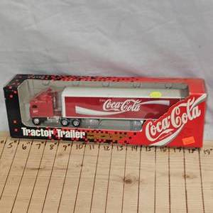 lot 122 image: Ertl Coca-Cola Semi Transport Truck, as New