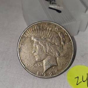 lot 24 image: 1926 Peace Dollar-$1