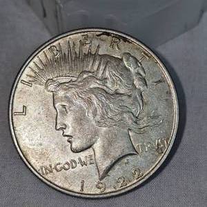 lot 59 image: 1922 Peace Dollar-$1