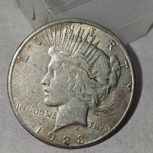 lot 63 image: 1923 Peace Dollar-$1