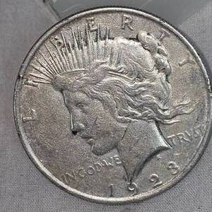 lot 65 image: 1923 Peace Dollar-$1