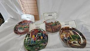 lot 25 image: Lot of 4 John Deere Collector Plates