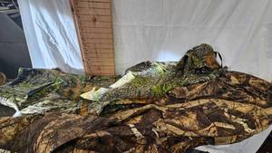 lot 33 image: Mossey Oak Pants (Large) and Gamehide Repellant Cargo Pants(2x)