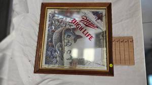 lot 80 image: Miller High Life Mirror Tip Up