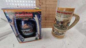 lot 52 image: Pair of Budweiser SteinsMugs as Pictured