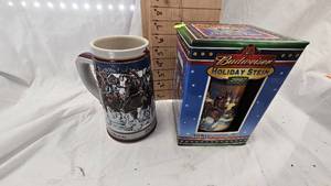 lot 54 image: Pair of Budweiser SteinsMugs as Pictured
