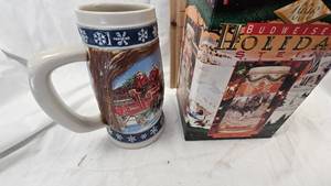 lot 62 image: Pair of Budweiser SteinsMugs as Pictured