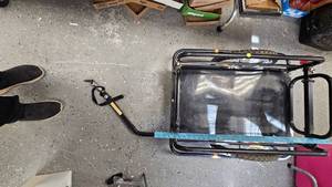 lot 16 image: Foldable Bike Cargo Trailer($200 New)