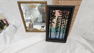 lot 72 image: Silohouette Picture and Farmers Equity Elevator, Montivideo, MN Mirror Advertising