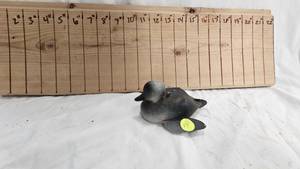 lot 106 image: Hand Carved B.A.D. #72 Spearing Decoy