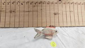 lot 107 image: Duey Johnston Vintage Hand Carved Spearing Decoy