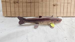 Hand Carved Signed Don Bethel Spearing Decoy