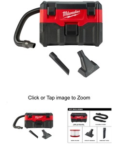 lot 2 image: Brand New - in box -Milwaukee M18 Cordless WetDry Vacuum, Tool Only, Model# 0880-2 2025 DATE CODE-$150 RETAIL