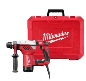 lot 30 image: Milwaukee Corded SDS Rotary Hammer Kit, 1-18in. Chuck, 3.6 Ft.Lbs., 8.0 Amp, 1500 RPM, 5500 BPM, Model# 5268-21- lightly used