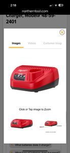 lot 41 image: 2-Milwaukee M12 Battery Charger, Model# 48-59-2401