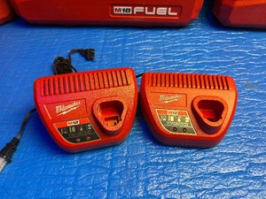 lot 41 image: 2-Milwaukee M12 Battery Charger, Model# 48-59-2401