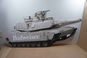 lot 5 image: Budweiser Beer US Army 250th Anniversary Sign