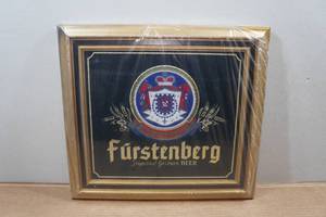 lot 14 image: Vintage Fursten German Beer Bar Mirror Sign