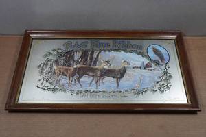 lot 25 image: Vintage Pabst Blue Ribbon Beer Wildlife Bar Mirror