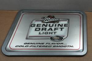 lot 26 image: Vintage Miller Beer Advertising Bar Mirror