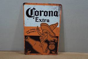 lot 44 image: Novelty Metal Sign - Corona Extra
