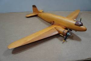 lot 126 image: Wooden Model Airplane